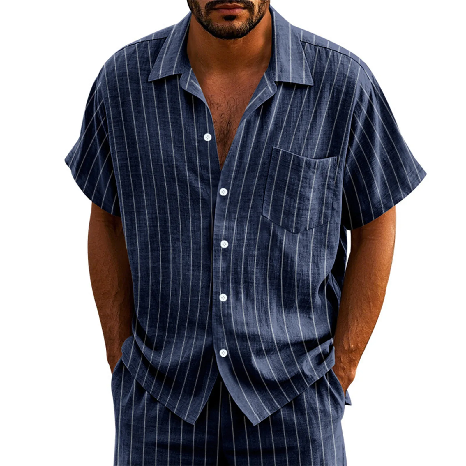 

Polo Shirt Man 2025 Men'S Solid Color Casual Long Sleeved Shirt With Hood And Drawstring Cardigan New In Tops & Tees 청셔츠