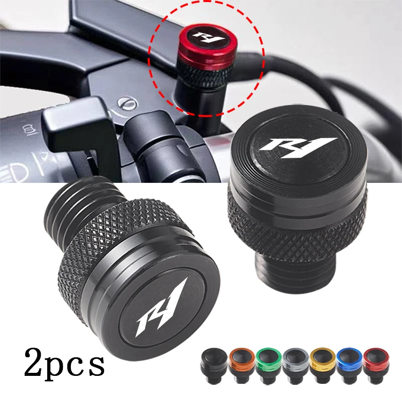 لياماها YZF R1 YZFR1 1999-2022 2001 2002 اكسسوارات دراجة نارية M10 * 1.25 مسامير الألومنيوم البراغي مرآة ثقب المقابس غطاء