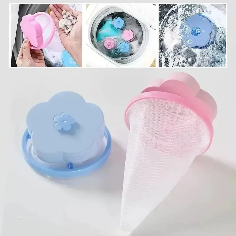 Hot Sell 1Pcs Washing Machine Filter Remove Dirty Hairs Mesh Yarn Laundry Reusable Ball Pet Fur Lint Hair Catcher Clothe Cleanin