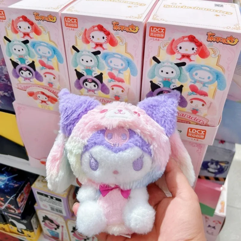 

Симпатичная кукла Sanrio Overjoyed Series, слепая коробка — модная коллекция украшений, подарок для девочек, идеально подходит для дня рождения и Рождества