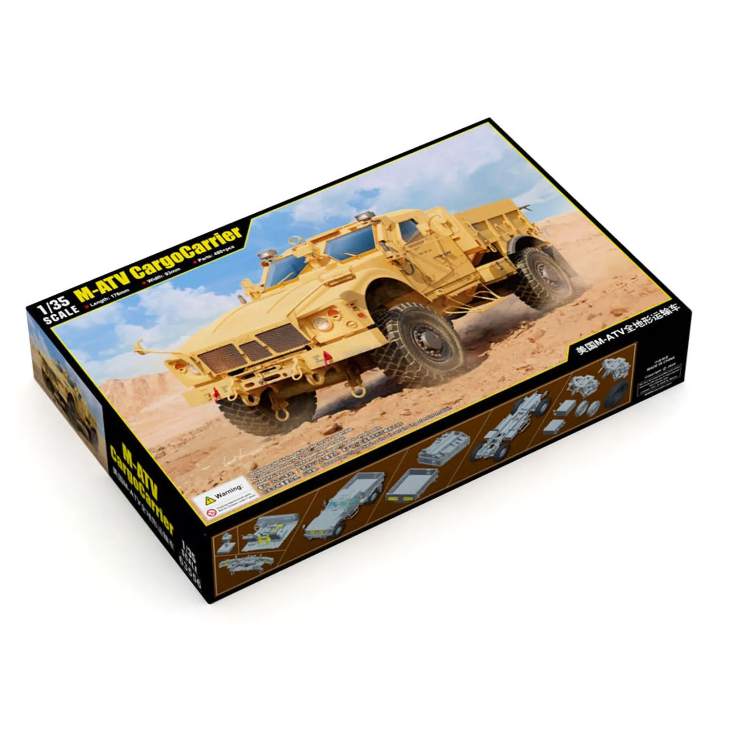 

I Love Kit 63556 1/35 M-ATV Cargo Carrier Plastic Static Model Kit Unpainted Military Vehicle DIY Gift Collection for Adults