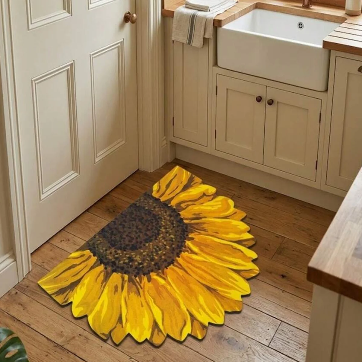 Bathroom Mat Square Diatomaceous Earth Rug with Rubber Backing Non Slip Quick Dry Absorbent Thick Floor Mat for Toilet Entrance