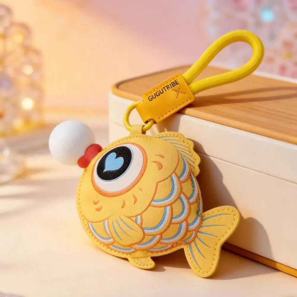 macaron-color-keychain-keychain-pendant-imitation-leather-goldfish-bubble-toy-decompression-bag-accessory-with-lanyard-fidget