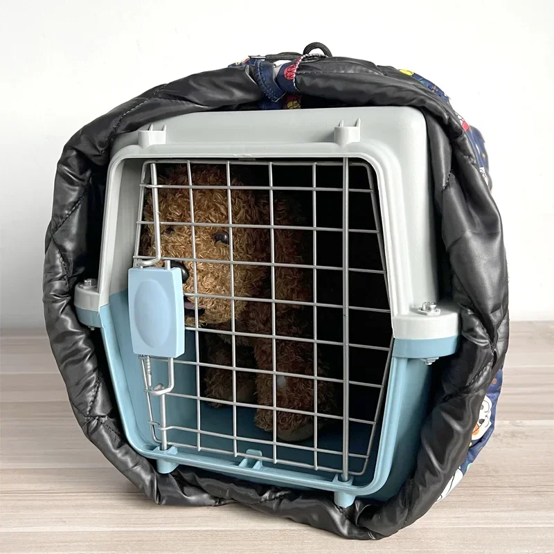 Pet air box warm outer cover inner tank cover cat  dog cage thermal insulation cover going out winter thickened windproof