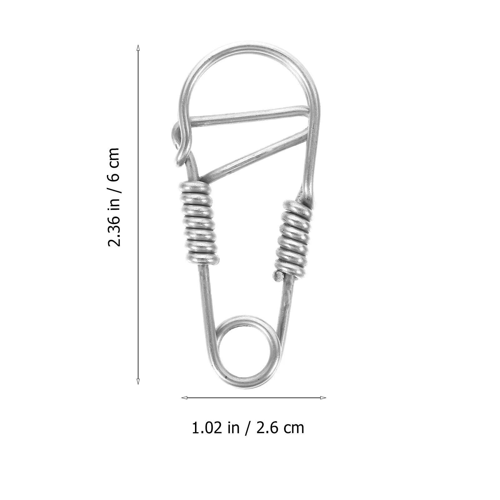 Stainless Steel Keychain Hook High Load Bearing Smooth Surface Keychain Carabiner Clip for Keys Organization Outdoor Daily Use