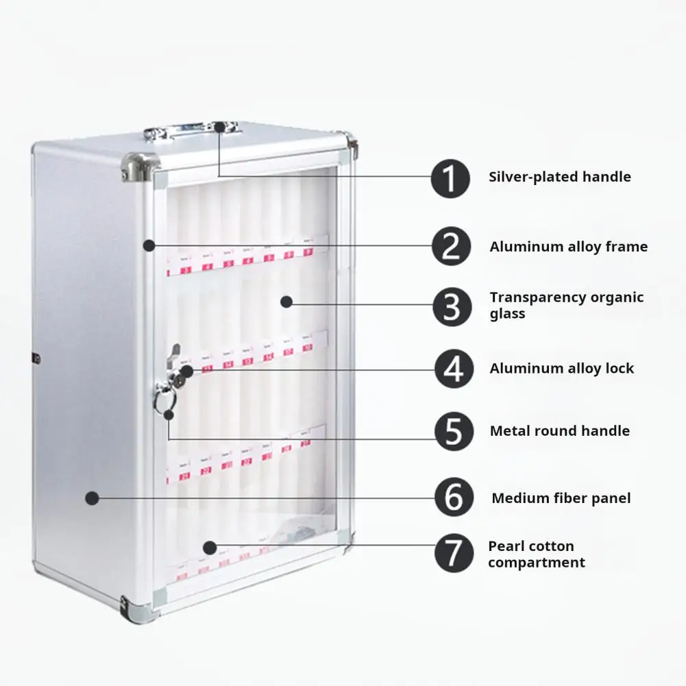 Cell Phone Locker Cell Phone Storage Organizer with Multiple Compartments Cotton Lining Design Phone Lock Box Keep Devices Safe