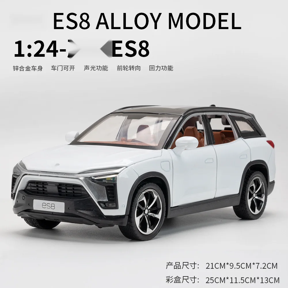 1:24 Scale YANGWANG U9 NIO  Car Model Toy New Energy Vehicles Sound Light Doors Opened Models Collection Gifts view 4