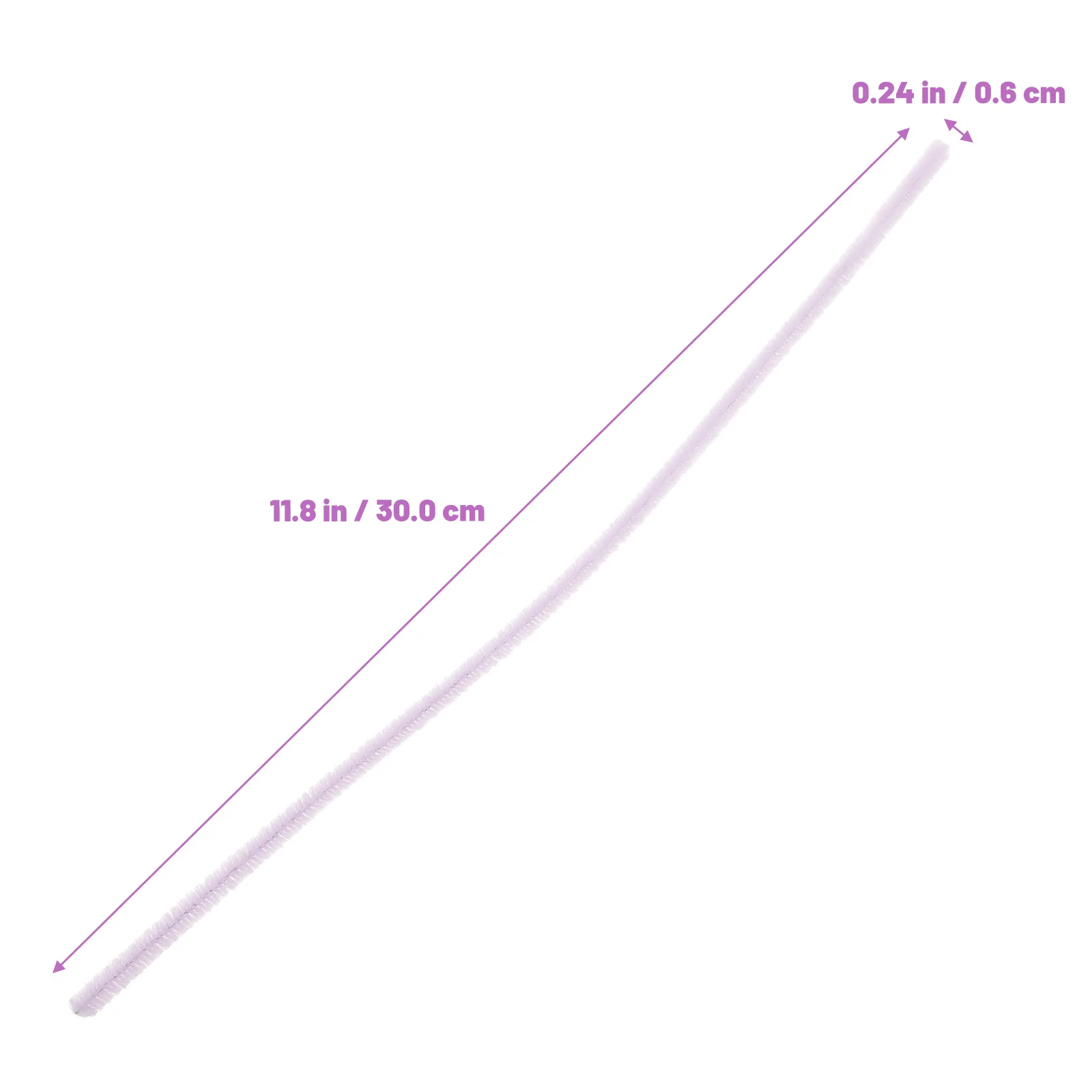 100개 트위스트 스틱, 다채로운 유연한 플로킹 막대, 수제 DIY 조기 교육 창의력용