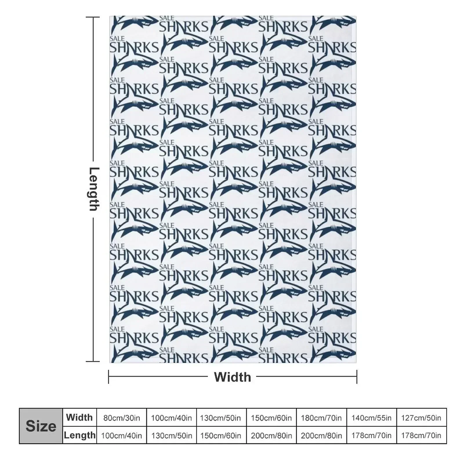 Sale Sharks Icon Throw Blanket Picnic Fashion Sofas Blankets For Baby Decorative Sofas blankets and throws Softest Blankets