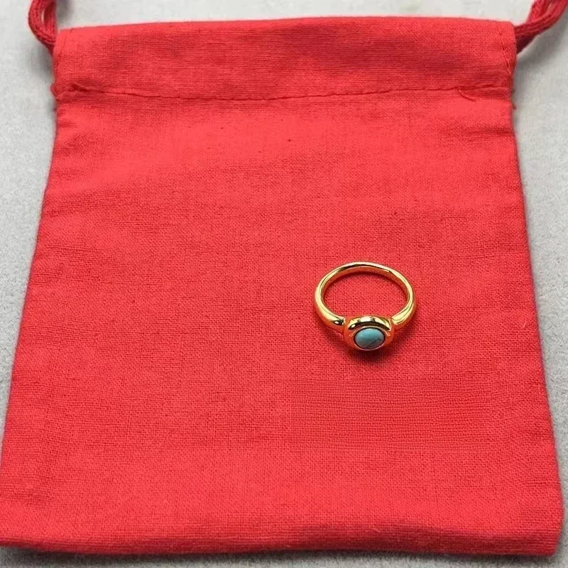 2025 Nuovo sacchetto regalo di gioielli romantici da donna con anello di gemma di alta qualità di moda europea e americana di vendita calda