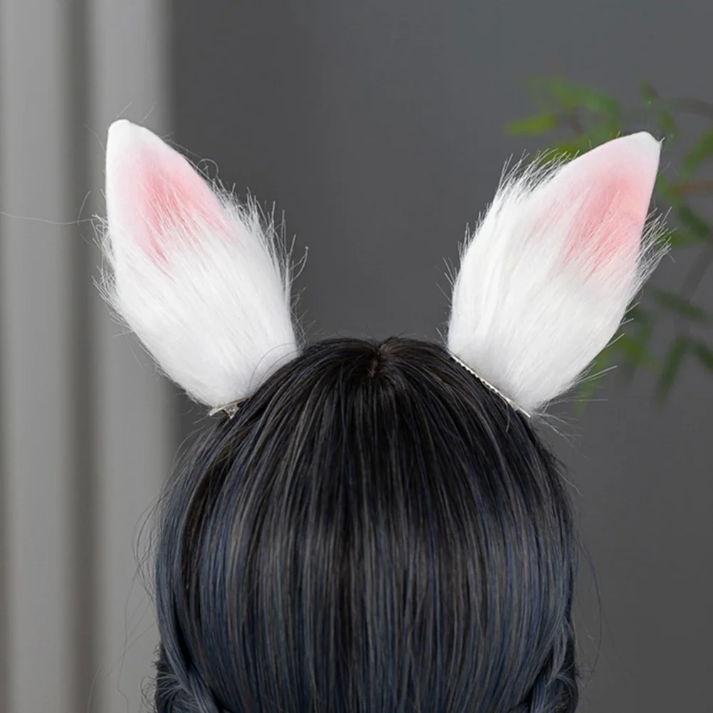 

Bunny Ear Hair Clips Women Girls Child Rabbit Hairpin Extensions Accessories Wedding Banquet Photo Daily Wear Premium Materials