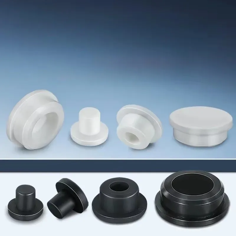 

Black And White High-temperature Resistant Silicone Plug Soft Sealing Plug Screw Hole Nut T-shaped Hole Plug Cover