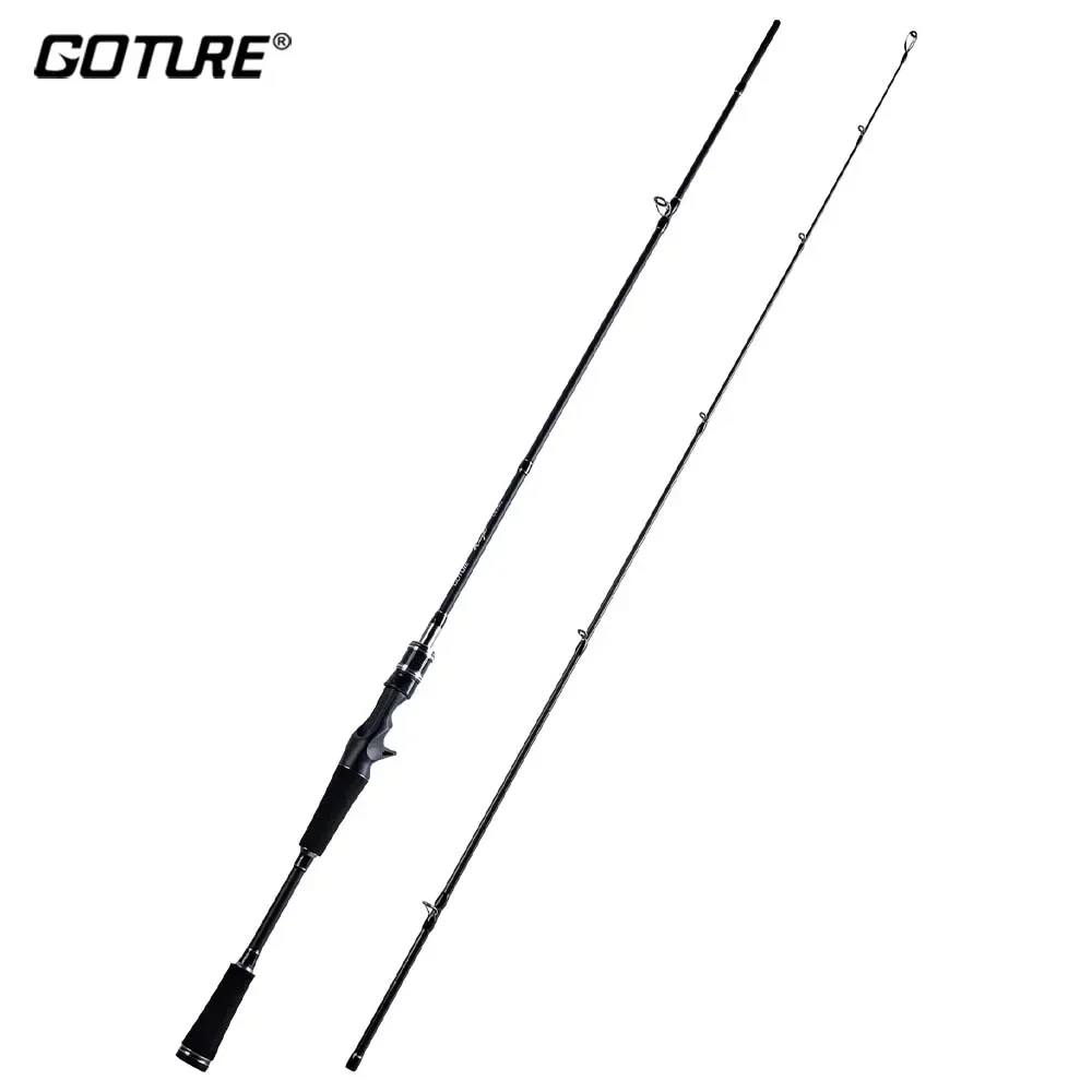 

Goture Knight 2 Pieces Fishing Rod 1.98m 2.1m 2.4m M Power Carbon Fiber Spinning Casting Lure Rod MF Action For Sea Fishing