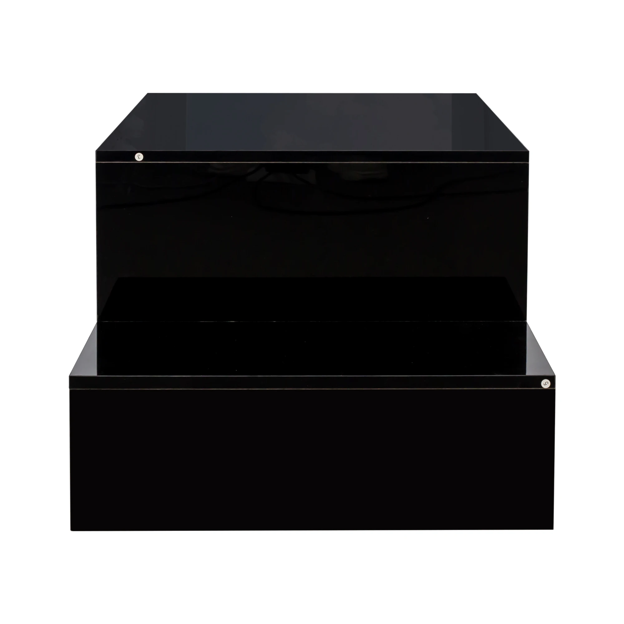 Unique Shaped Coffee Table - Durable & Open Storage Space, Modern Living Room Decor