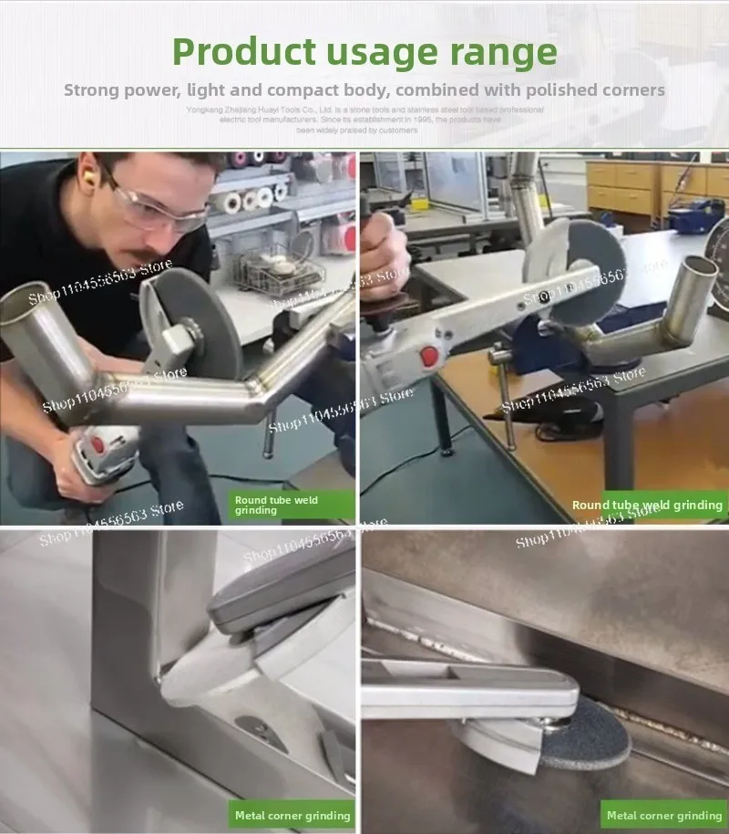 Electric Stainless Steel Edge Polisher, Rust Removal Wire Drawing Machine, Industrial Extended Rod Long Arm Grinding Tool