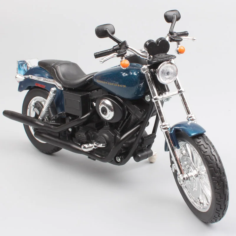 Motocykl Maisto Harley Dyna Super Glide FLHTK ELECTRA FLHR Road King CVO Tri Glide Touring w skali 1/12, model odlewany, zabawka.