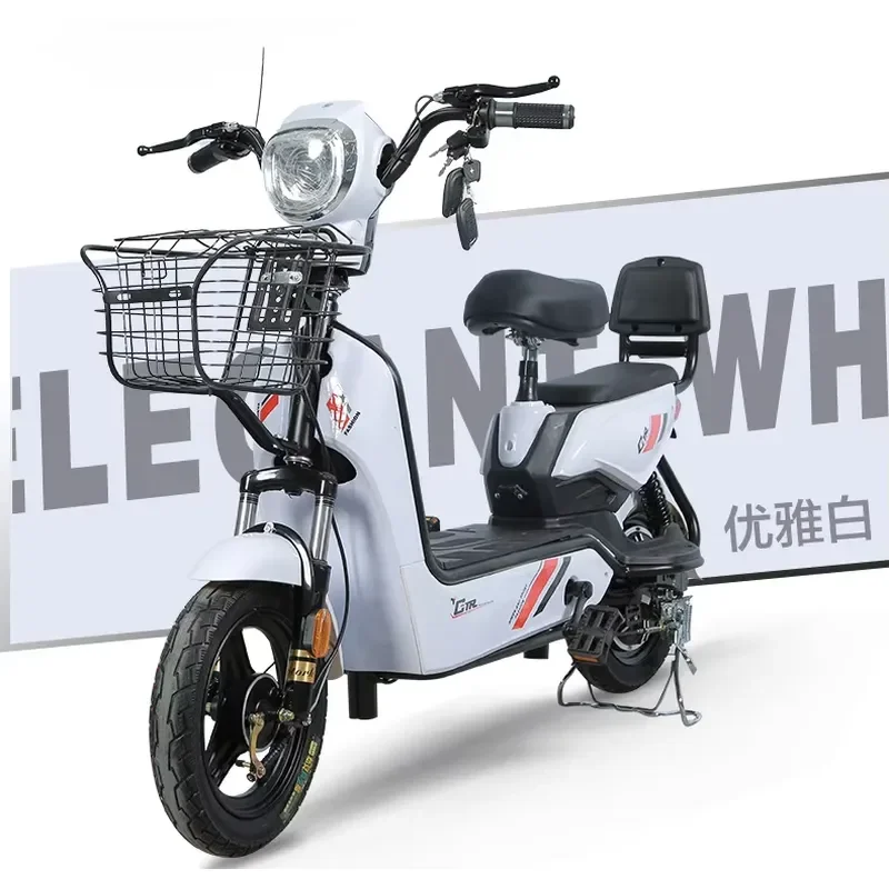 STROVAN Cheap Price New Arrive Electric Motorcycle Cute E Bike Mobility Scooter Adult Electric Bicycle 350W 48V Lead Acid