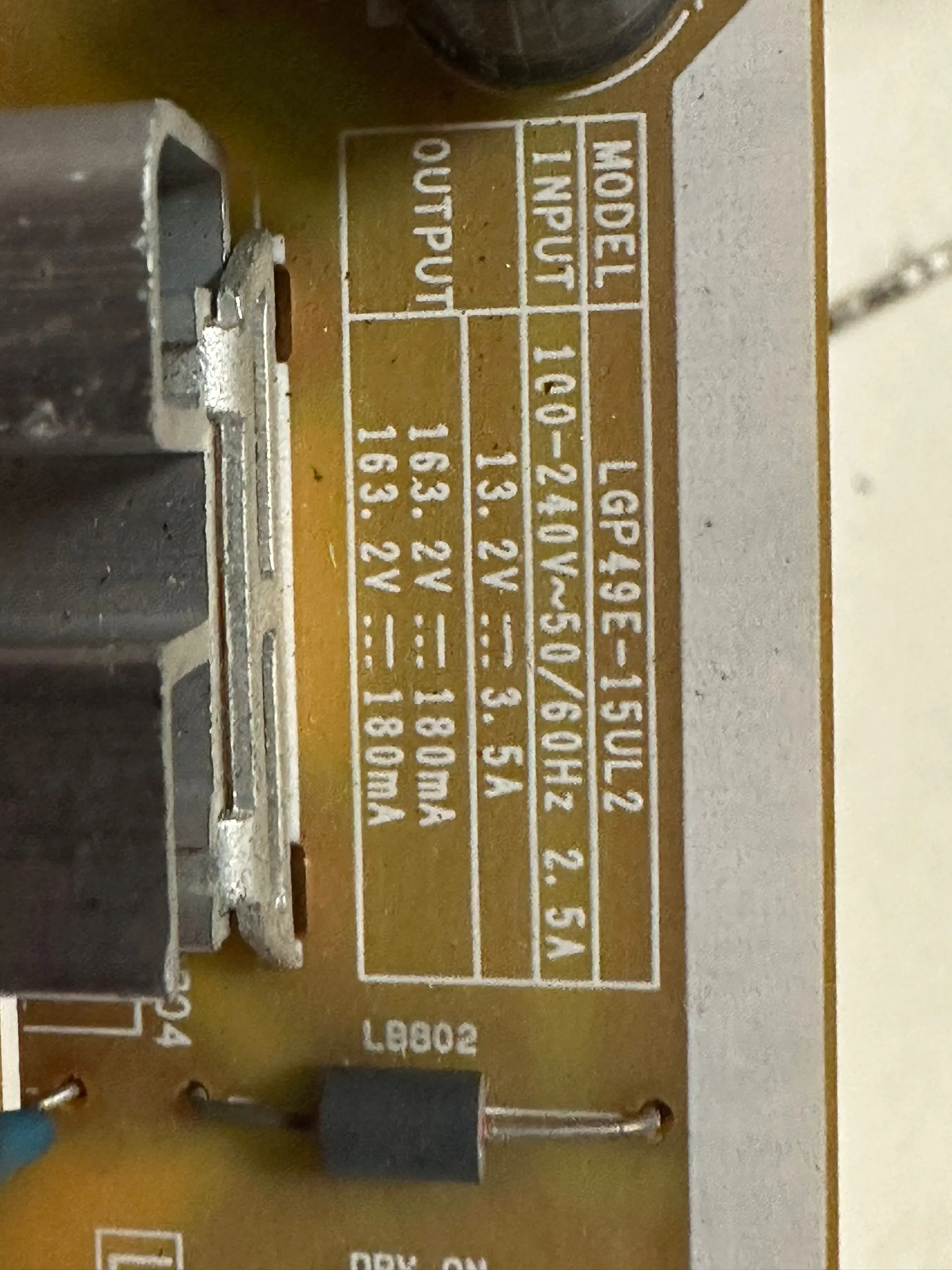 

Оригинальная плата питания телевизора 49UF6800-CA EAX66490501(1,4) LGP49E-15UL2