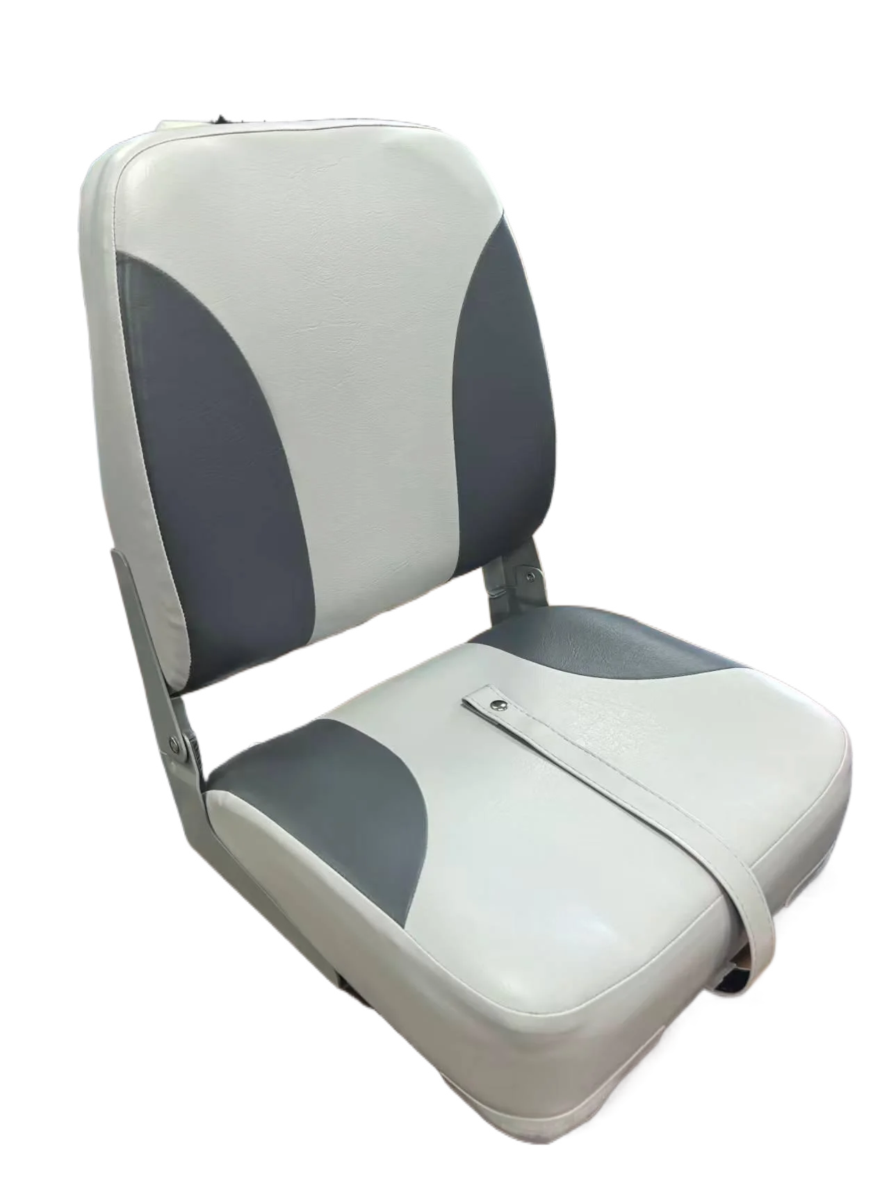 Classic Low Back Fishing Boat Seat with Backrest Folding Boat Chair Marine Bass Jon Boat Seats