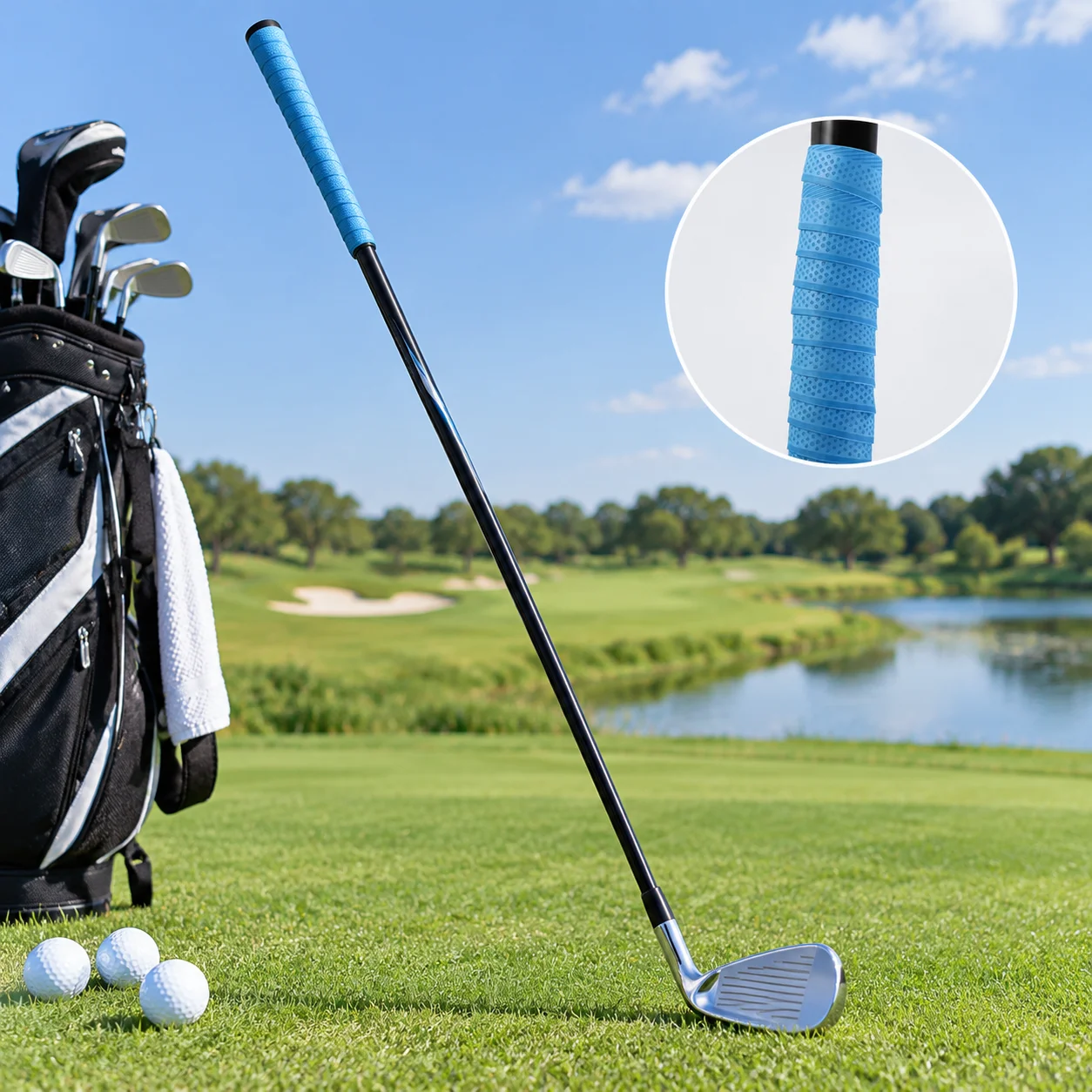 Pattern Hand Glue Leather Golf Accessories Overgrip for Golf Golf Club Overgrip Golf Club Grip Tape Golf Club Sweatband