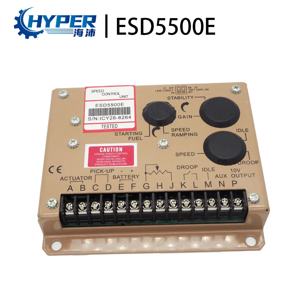 

Speed Governor ESD5500E Control Unit Diesel Generator Genset Electronic DC Engine Motor Board Auxiliary Accessory Input For Sale