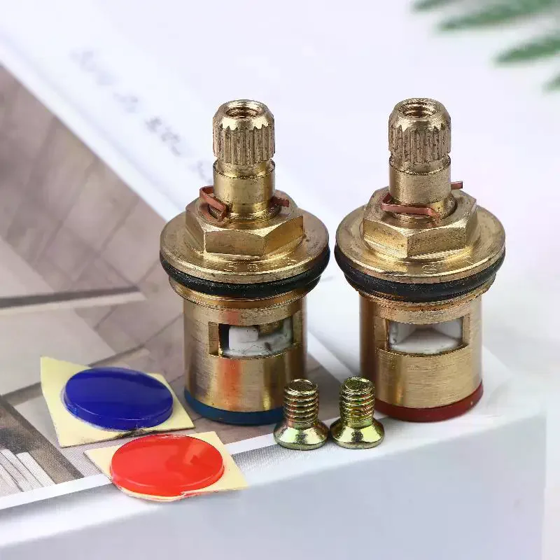4-point quick opening faucet core triangle valve 120 pieces/box faucet valve core all copper