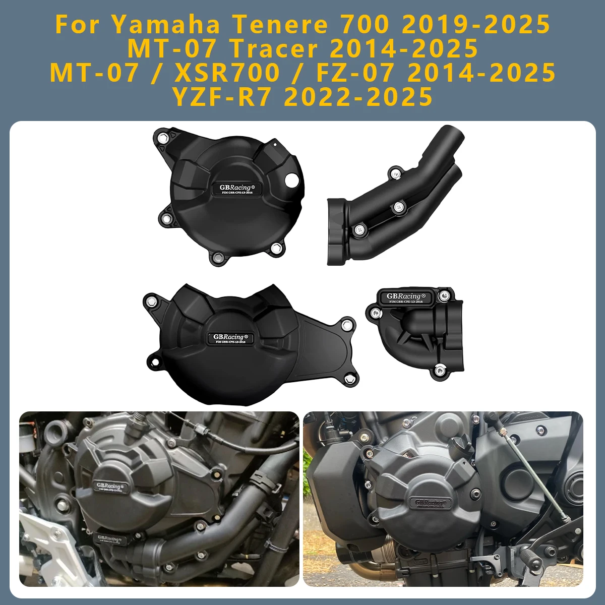 

Motorcycles Engine cover Protection For Yamaha Tenere 700 2019-2025 MT-07 Tracer MT-07 XSR700 FZ-07 2014-2025 YZF-R7 2022-2025