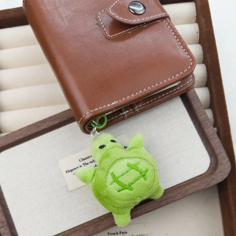 Chaveiro de pelúcia tartaruga criativa dos desenhos animados kawaii mini animal bolsa pingente bonito plushie boneca mochila decoração presentes de natal
