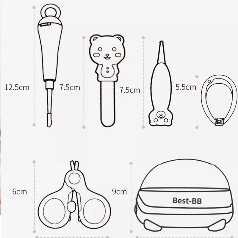 赤ちゃんの爪切り,新生児と赤ちゃんのための特別なツール,子供の安全のための,ピンチ防止爪切り