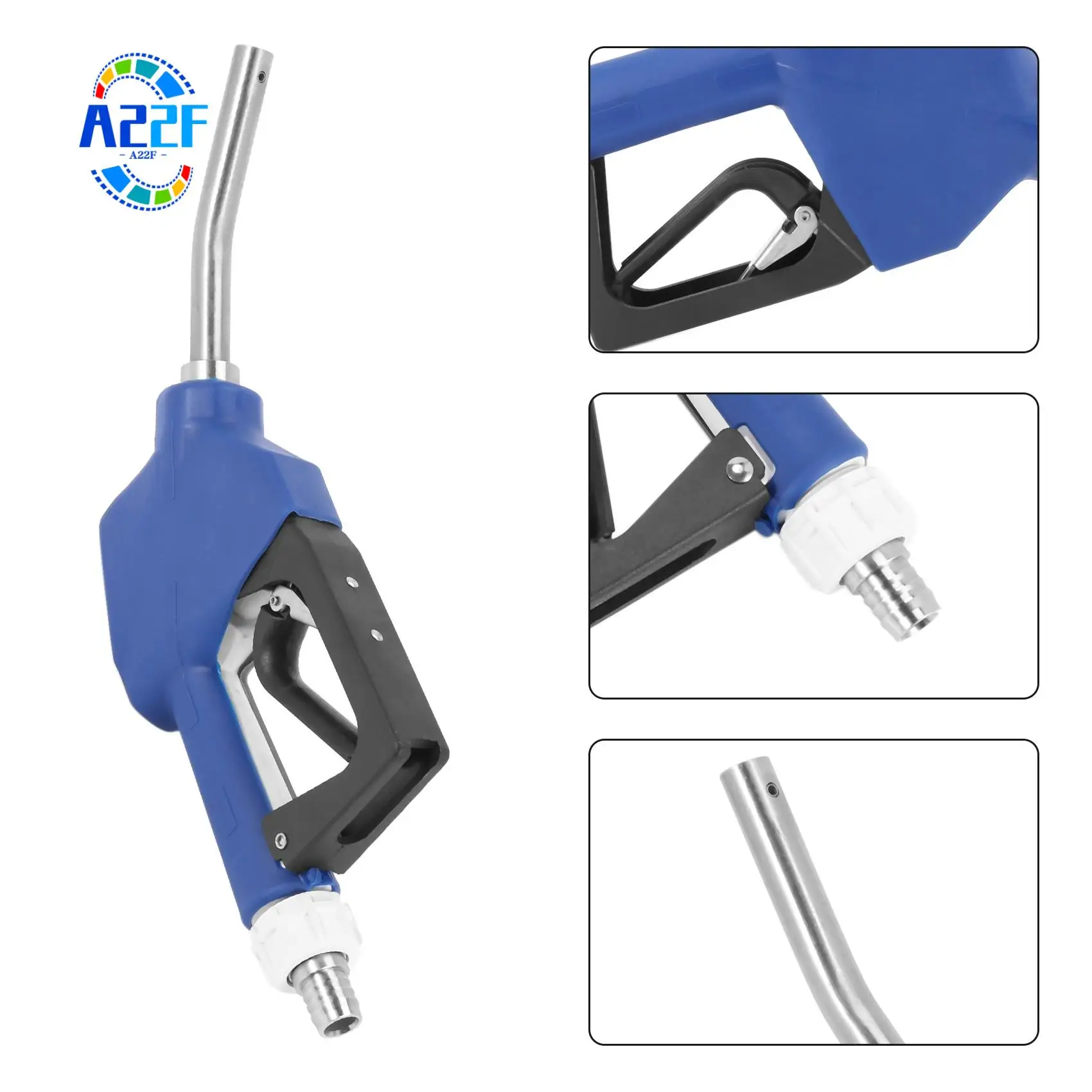 

A22F-3/4-дюймовая NPT автоматическая насадка DEF/Adblue из нержавеющей стали с поворотным перекачивающим насосом DEF, автомобильный топливный пистолет, ручная/автоматическая насадка, антити