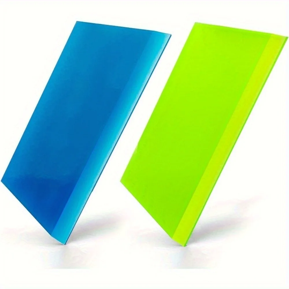 2pack Mini Replacement Squeegee 5.1x 2 Inch for Cleaning Glass Shower Door and Car Windows and Screen Printing  Blue Green