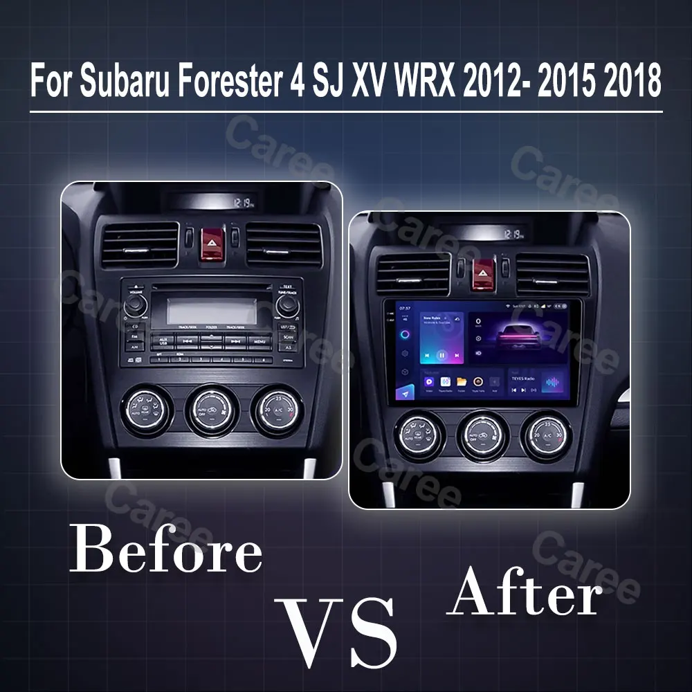 Android 15 Carplay Car Radio Multimedia Player For Subaru Forester 4 SJ XV WRX 2012- 2015 2018 Autoradio GPS BT Stereo Head Unit