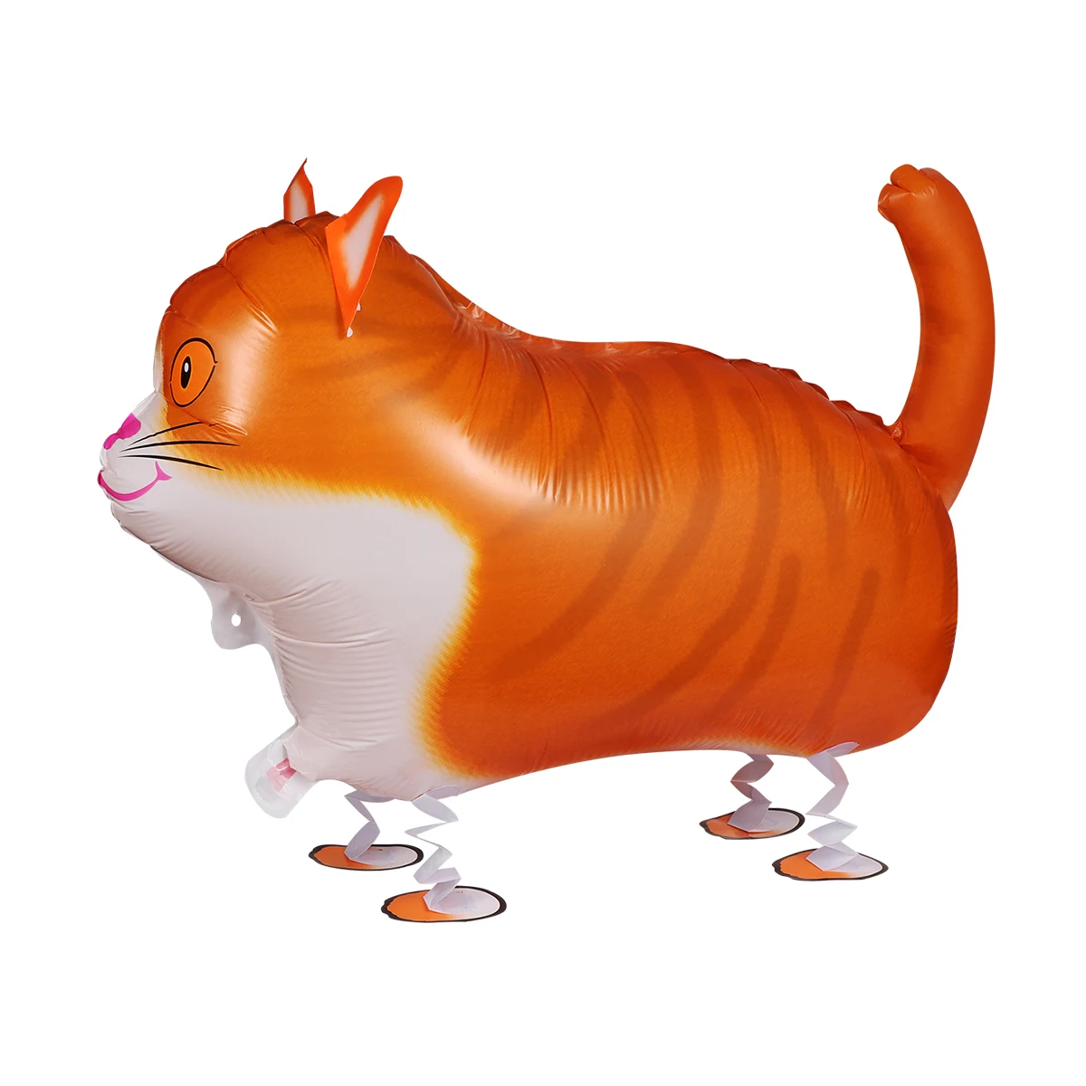 

Aluminum Foil Balloons Cat Shape Walking Pet Orange Creative Leak Proof Self Seal Party Supplies Kids Toy Photo Props