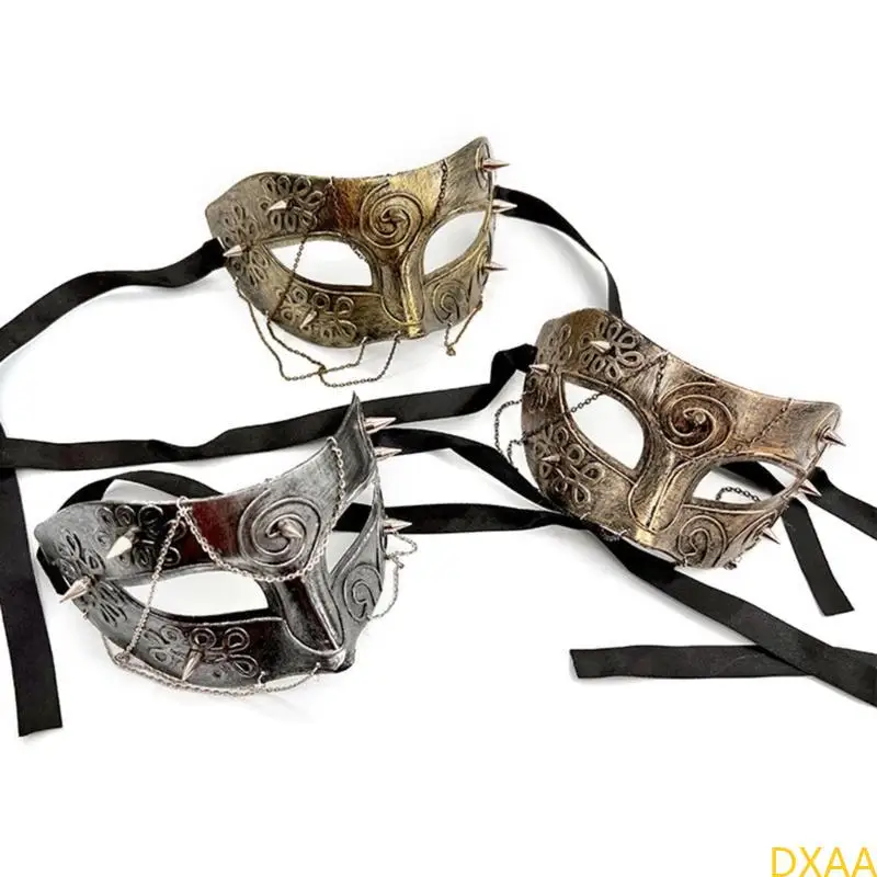 DXAA MASQUERADE MASK Half Face Mask Party Mask Steampunk Mardi Gras Mask Mask Mask Ball Mask na Halloween Cosplay