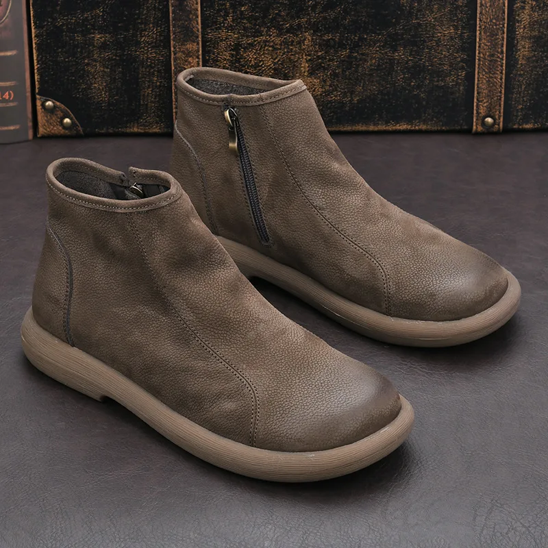 

Мужские ботинки в стиле ретро, кожаные классические ботинки челси, деловое платье, мужские модные короткие ботильоны, повседневная обувь с высоким берцем в британском стиле
