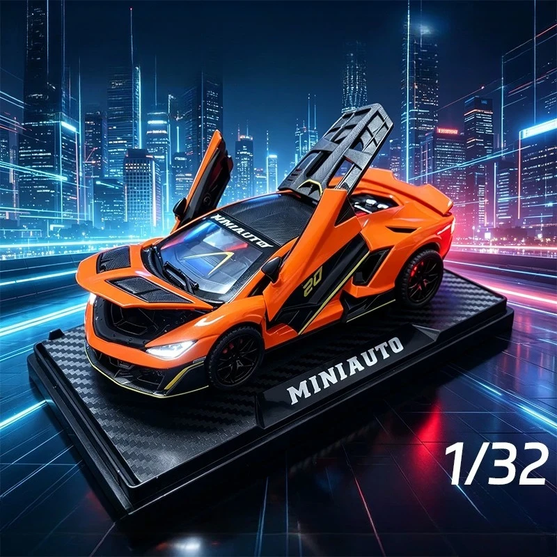 

1:32 Fenomeno Supercar Alloy Car Model Sound and Light Car Decoration Collection Gift Toy Diecast Model