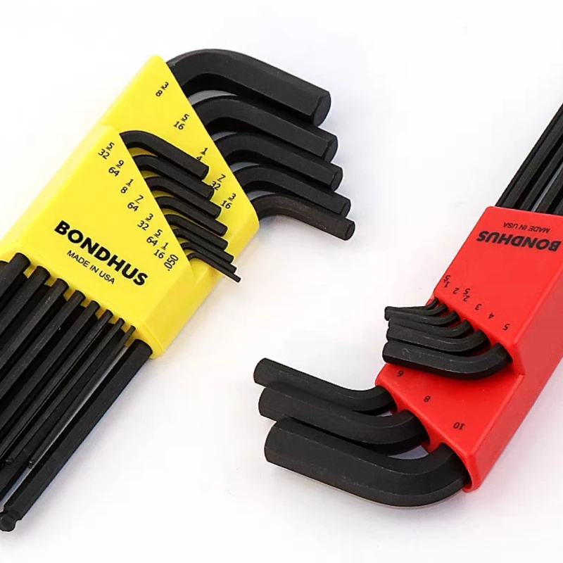 Bondhus Long Ball End Hex Key Wrench Set Metric & Imperial High Torque