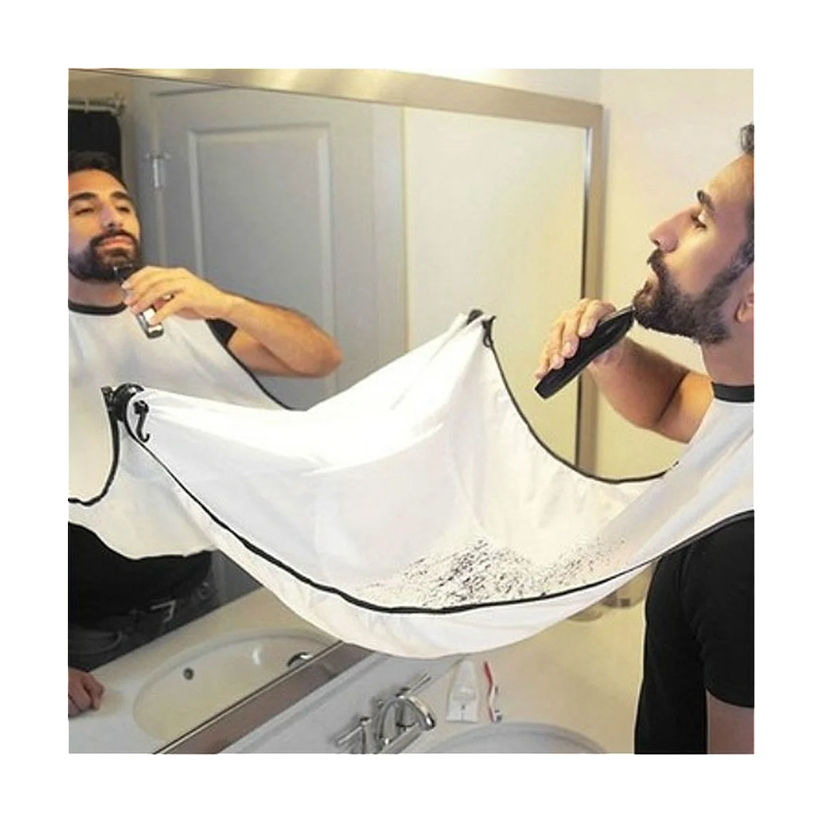 Men Beard Shaving Apron, Facial Shaving Adult Bib Cleaning Barber Cleaning Gift