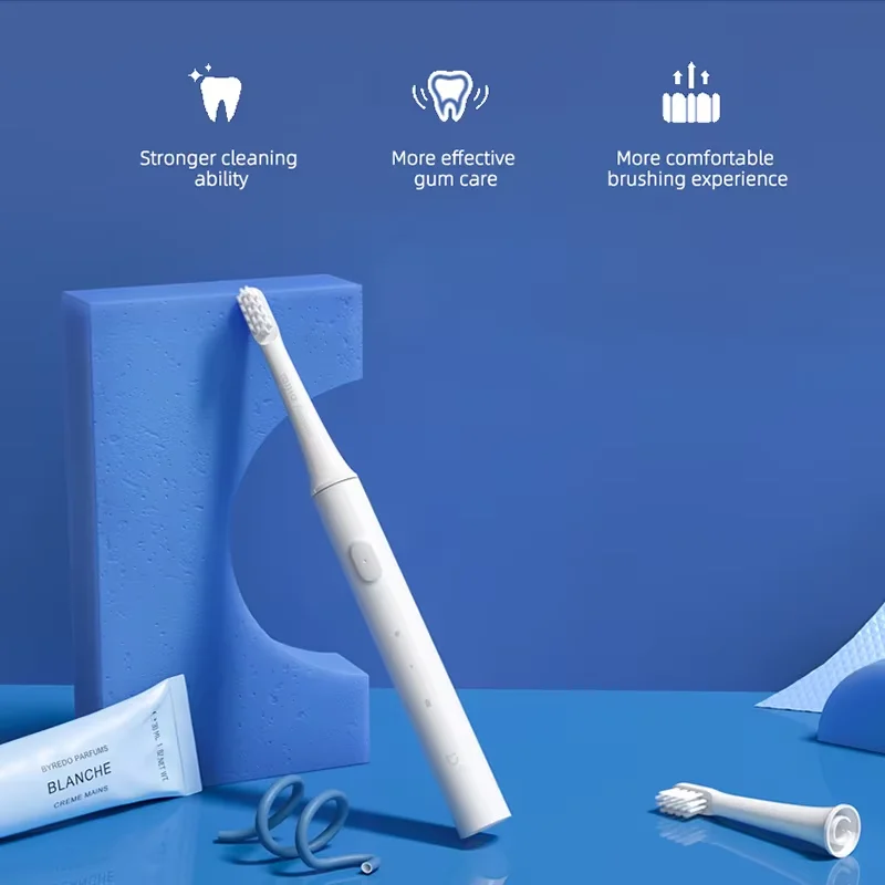 Xiaomi Mijia T100 Sonic Electric Toothbrush for Adult USB Rechargeable Travel Vibration Tooth Brush Soft Brushes IPX7 Waterproof