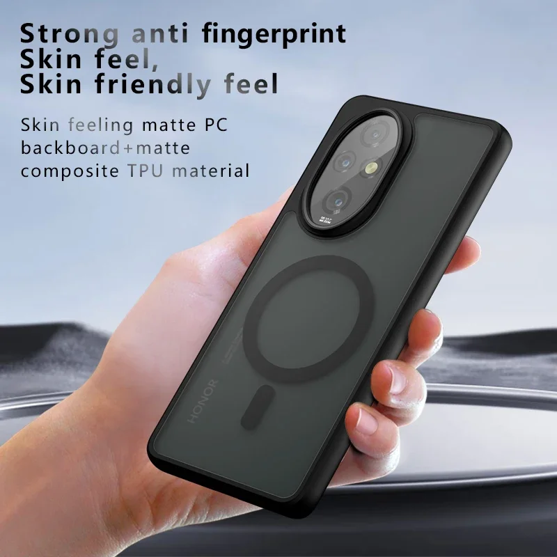 Case For Honor 200 Pro 200 Lite Cover Luxury Matte Armor Magnetic Case For Honor 200 Honor 20Pro Acrylic Shockproof Bumper