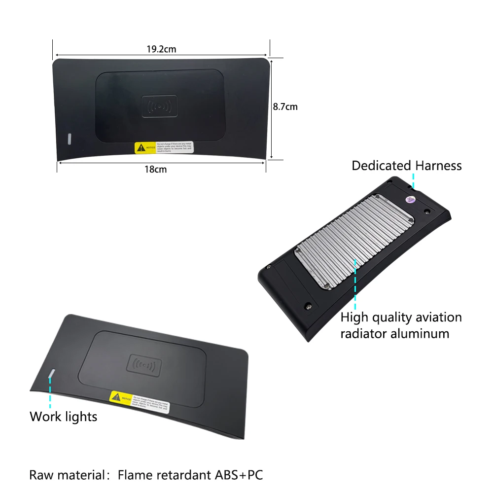 For Renault Megane 5 2015-2018 Models Embedded Inserted Center Console Charging Pad Car Smart Upgrade Module wireless charger