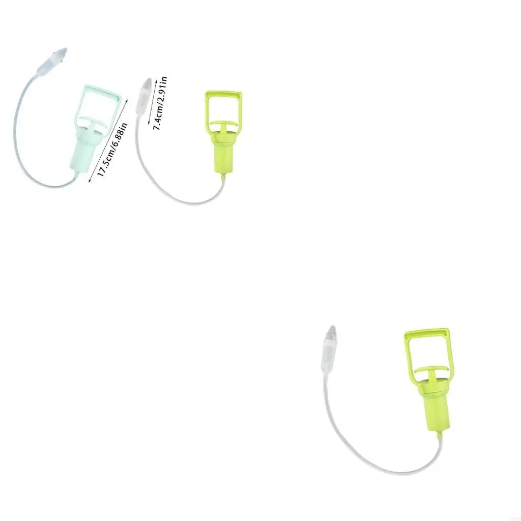 

Portable Nasal Aspirator for Baby Silicone Hand Pulled Infant Nose Sucker Easy to Clean and Manual Hand Pulled