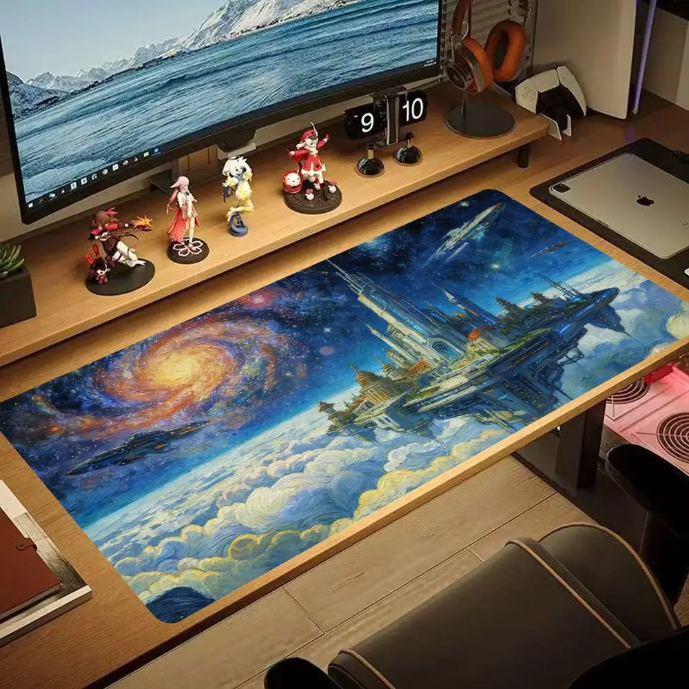 

‘XAXC’Starry Sky Theme Mousepad XXL New Large Mouse Mat MousePads Office Laptop Carpet Soft Anti-slip Desktop Mouse Pad 900x400