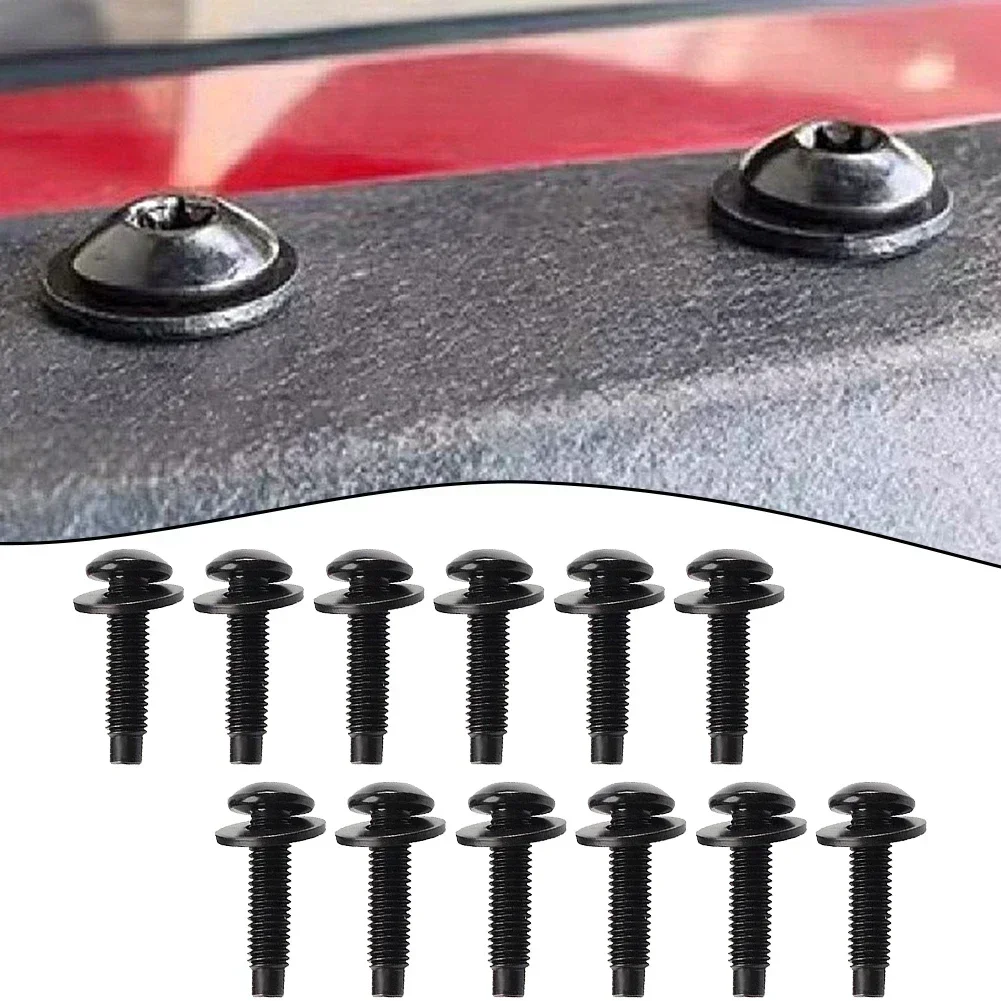 

12 шт. M8 Torx винт болт стойки рамка лобового стекла шарнирный винт замена для Jeep Wrangler JK 2007-2017 06508953 АА