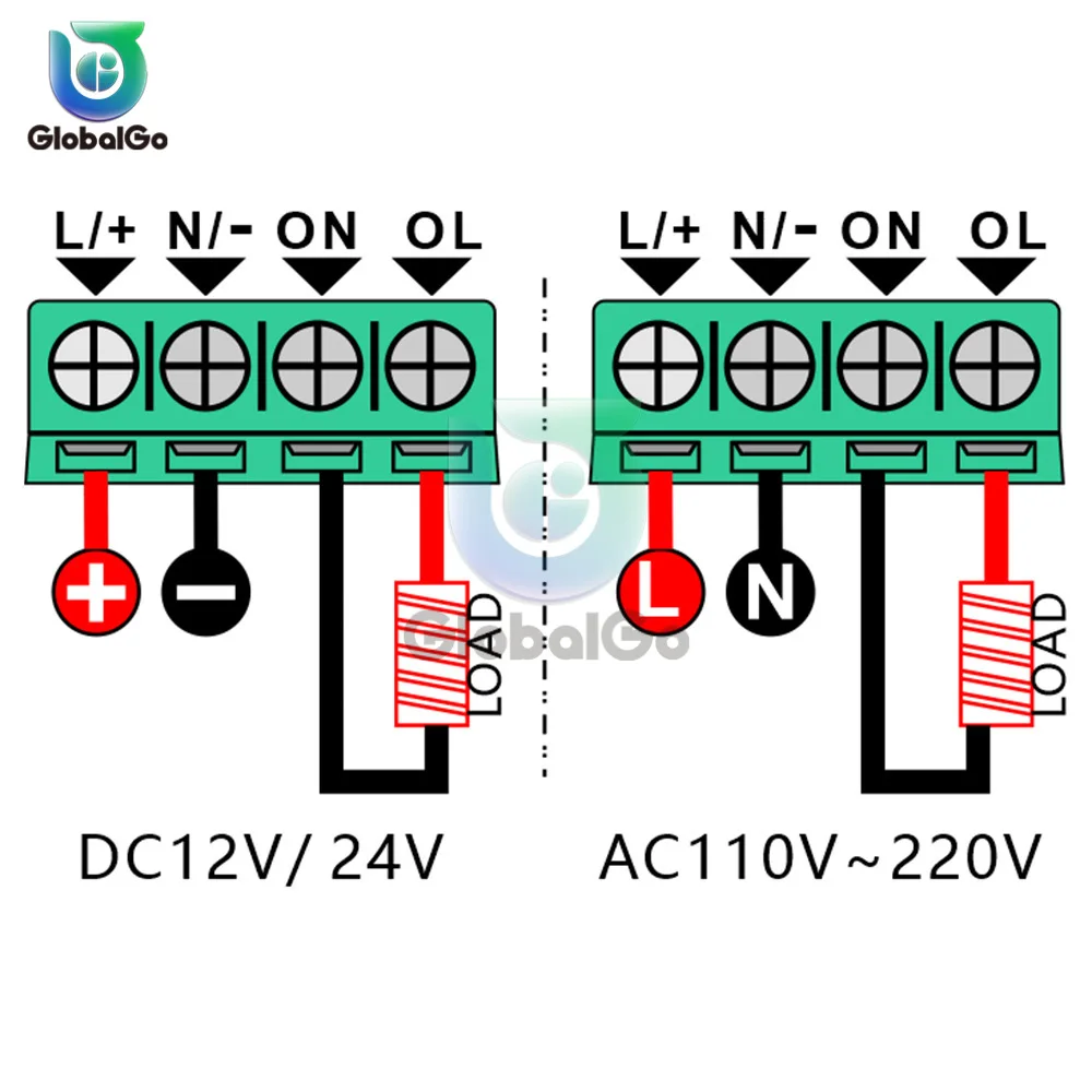 T2310 AC 110-220V DC 12V 24V LED Digital Time Controller Conto alla rovescia Timer On/Off Interruttore di Ritardo Timer Modulo Relè con Buzzer