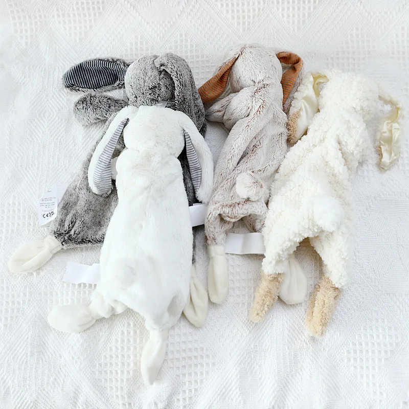 Baby Security Blanket Cartoon Bunny Rabbit Plush Toys Appease Towel Newborn Blankie