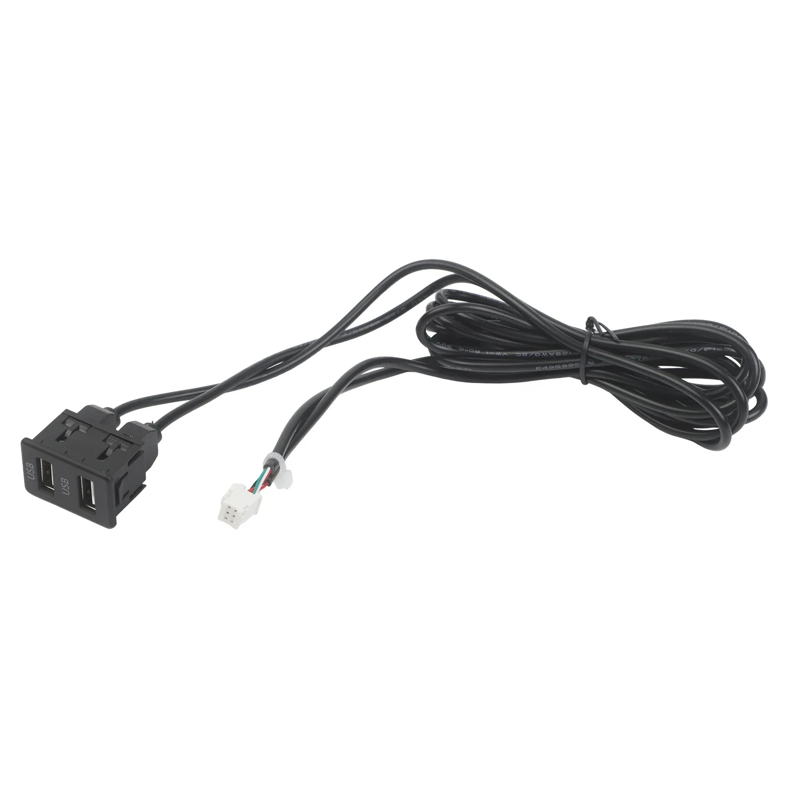 6 Pin To USB Audio Input Panel For Car Navigation Machine Dual USB Port Interface Reliable And Easy Installation