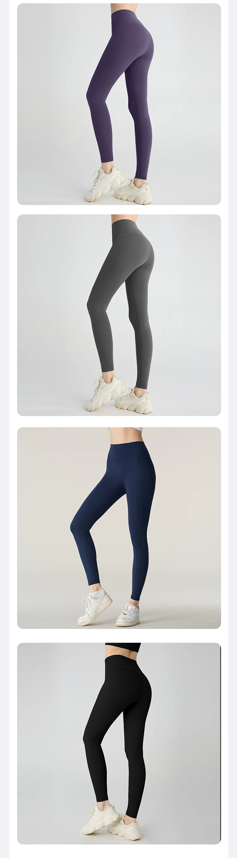 Heißer Verkauf: Damen-Yoga-Leggings mit hoher Taille, ohne unschöne Linien, hüfthebend, atmungsaktiv, für Laufen, Fitness, Outdoor und Freizeit – Detail 12