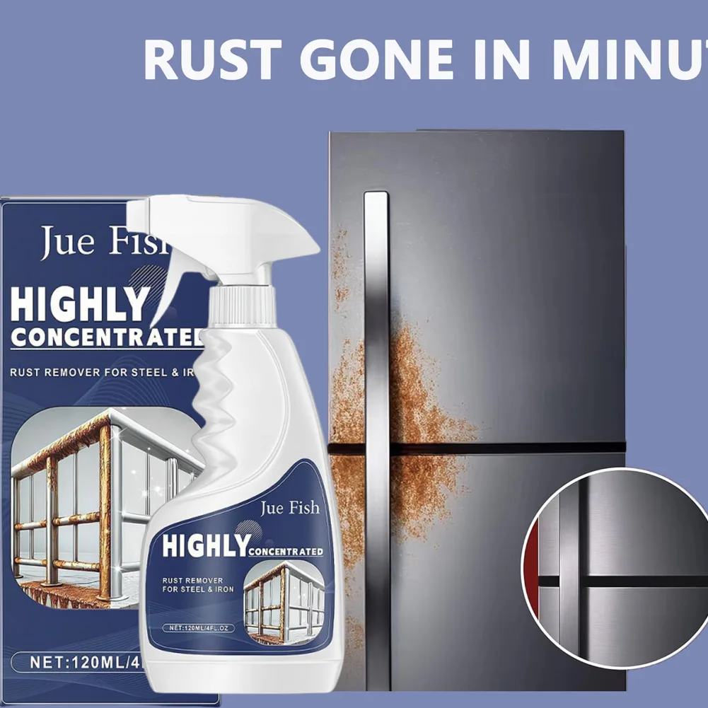 Powerful Metal Rust Remover Spray Effective Rust Dissolver For Car Maintenance Renovation Rust Prevention Coating For Iron 120ml