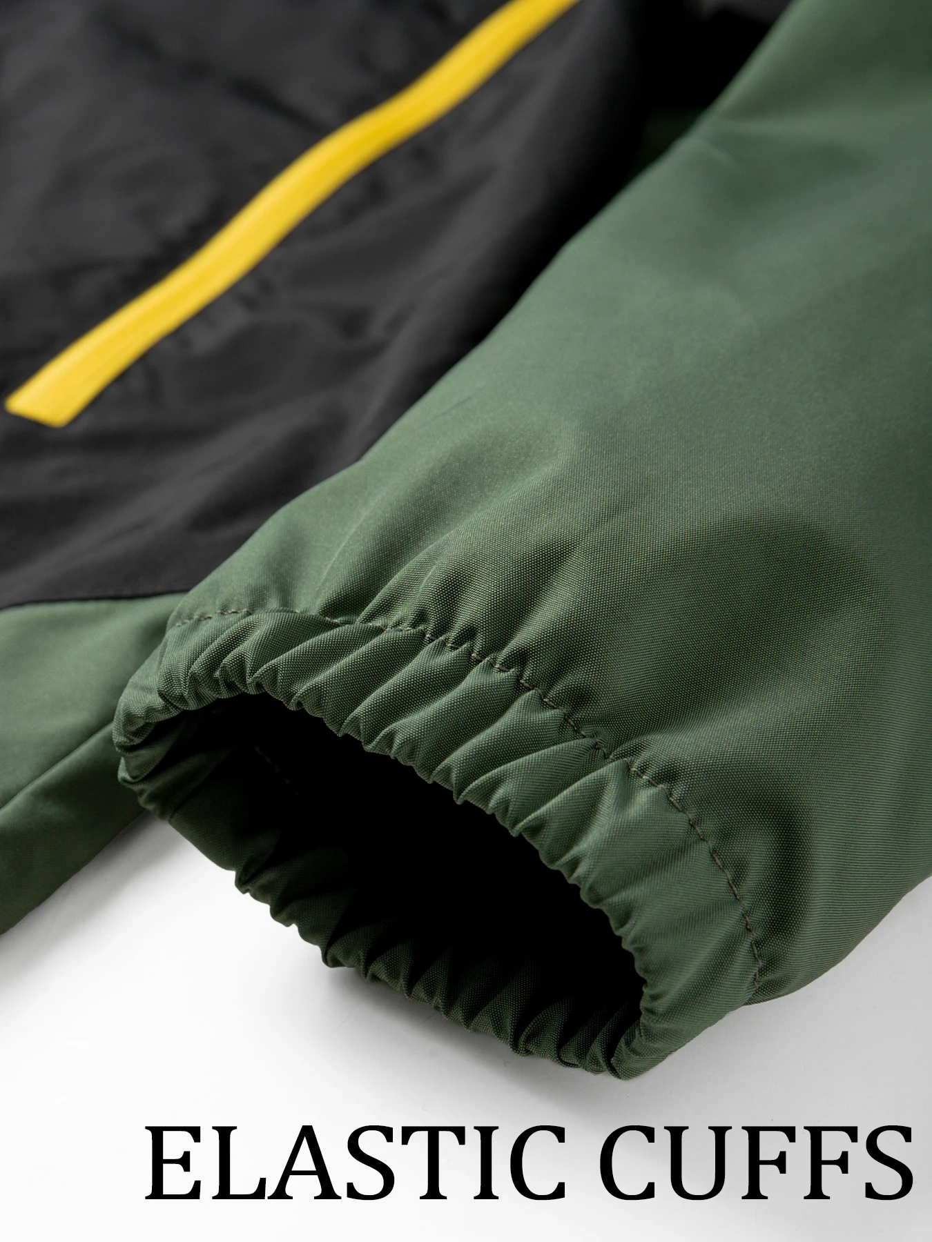 Herrenjacke mit diagonalem Streifenmuster, Reißverschluss, Kapuze, mehreren Taschen, Farbblock-Design, ideal als Windjacke für Herbstwanderungen, Camping und Sport. – Detail 10